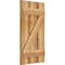 Ekena Millwork Spaced Board-n-Batten Shutters w/Z-Bar, Rough Sawn Western Red Cedar, 17 1/8W x 31H, PR RBS06Z17X031RWR - alternate 2